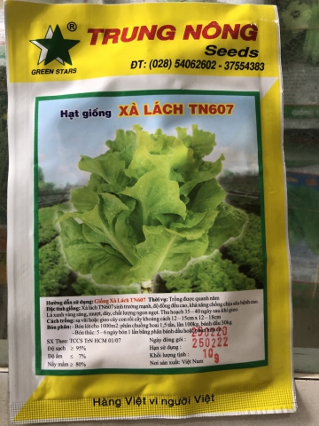 HẠT GIỐNG XÀ LÁCH TN 607