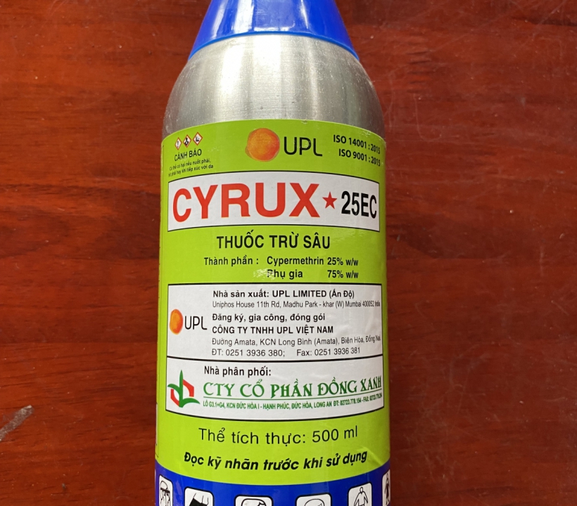 CYRUS 25EC THUỐC TRỪ SÂU THUỘC NHÓM CÚC TỔNG HỢP