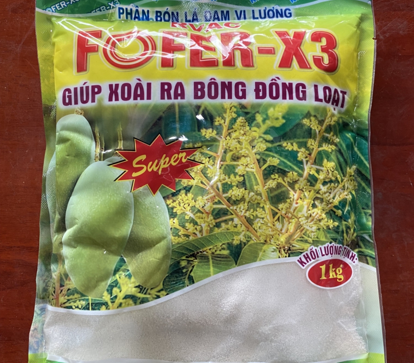 FOFER -X 3 (phân bón đạm vi lượng giúp xoài ra bông đồng loạt )